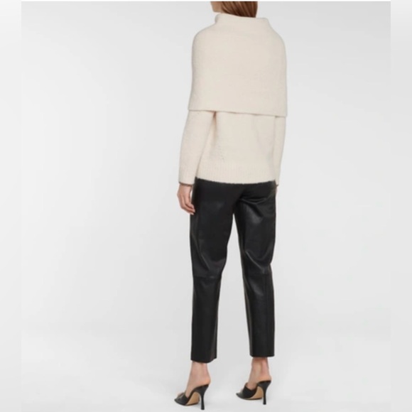 Proenza Schouler fold over textured Merino Wool/Alpaca blend sweater. - Picture 2 of 12